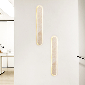 <span class=keywords><strong>Applique</strong></span> <span class=keywords><strong>murale</strong></span> LED en travertin naturel, lumière jaune chaude, lampe <span class=keywords><strong>murale</strong></span> linéaire moderne en pierre <span class=keywords><strong>pour</strong></span> chambre à coucher et salon - Product Image 1