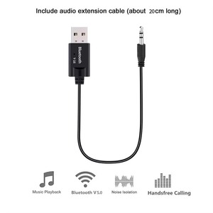 Adaptateur <span class=keywords><strong>Bluetooth</strong></span> Aux USB vers <span class=keywords><strong>Jack</strong></span> 3,5 mm pour Audio <span class=keywords><strong>Voiture</strong></span>, Musique, Micro, Kit Mains Libres <span class=keywords><strong>Bluetooth</strong></span> 4.2 pour <span class=keywords><strong>Voiture</strong></span>, Émetteur <span class=keywords><strong>Bluetooth</strong></span> - Product Image 3