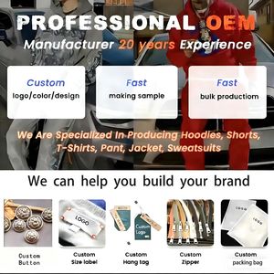 جينز رجالي فضفاض مخصص عالي الجودة، دنيم ثقيل الوزن 300 جرام، غسيل حمضي عتيق، ممزق ومُزين بالمسامير، خصر مزدوج، ملابس الشارع - Product Image 6