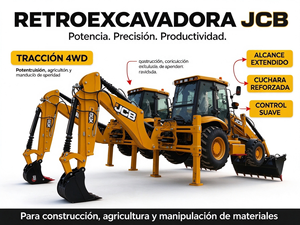 Rétrocaveuse JCB 3CX 4CX 3DX 4DX Neuve pour la Construction et les Travaux Routiers - Product Image 1