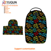 Sac à dos pour garçons imprimé Cool Gamer, sac pour ordinateur portable avec plusieurs poches, pour les voyages décontractés, sac à dos quotidien résistant à l'eau