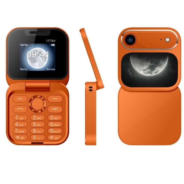 I17 Air Small Foldable Mobile Phone Auto Call Record Speed Dial FM Radio Mini Flip Phone 2 SIM Card GSM Unlocked Cellphone