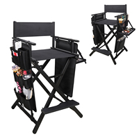 Chaise de maquillage Relavel avec appuie-tête pour studio salon Chaise de réalisateur pliante haute Chaise de tabouret pliée pour maquilleur