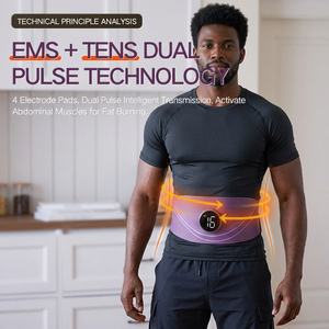 ODM OEM Faja de Cintura para el Cuidado Diario de la Cintura para Amantes del Gimnasio, con EMS TENS y Calentamiento de Doble Pulso, para Gestión Corporal y Fitness - Product Image 1