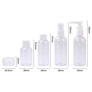 Flacon pulvérisateur de parfum miniature en plastique transparent PP, capacité personnalisée 50/60/100 ml, vide, avec pompe, pour lotion lavante pour les mains, shampoing, savon liquide - Product Image 3