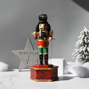 Décorations de noël, ensemble de luxe, musique à collectionner, <span class=keywords><strong>casse</strong></span>-<span class=keywords><strong>noisette</strong></span>, poupées en bois pour noël - Product Image 2