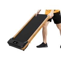 Tapis de marche électrique motorisé en bois de luxe, portable pour la maison et le bureau, avec écran LED, prix de gros