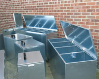 Bennes de stockage d'aliments pour chevaux, armoire de stockage d'aliments pour animaux, bennes de stockage d'aliments pour chevaux