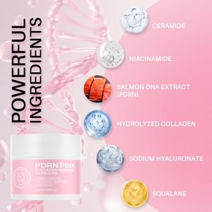 Creme Facial em Cápsulas de DNA de Salmão PDRN Gel Anti-Envelhecimento Clareador Colágeno para Tom de Pele Irregular - Product Image 3
