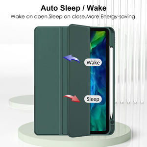 เคสไอแพดอะคริลิกใส ปี 2025 สำหรับ Air Pro 11 นิ้ว พร้อมฟังก์ชันแม่เหล็กเปิด-ปิดหน้าจออัตโนมัติ และช่องใส่ปากกา JUNCHI - Product Image 2