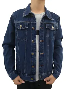 Заводская Высококачественная Модная Джинсовая куртка на заказ, джинсовая куртка для мужчин