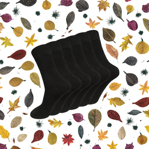 Calcetines Casuales de Algodón Antibacterianos y Transpirables para Hombre, con Detalle en la Parte Inferior del Tobillero, para Otoño, Uso en la Oficina, Colores Lisos Clásicos - Product Image 3