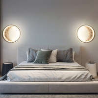 Lampe murale LED Lune Dimmable Ronde Lampe lunaire 3D Lampe de chevet Décoration murale Lampes d'intérieur Lumière moderne Lampes murales LED Lune