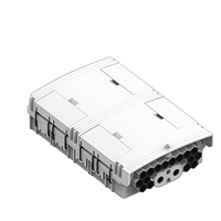 Boîtier de distribution de fibre optique FTTH extérieur étanche IP65 à 24 cœurs avec adaptateur SC/LC, prise en charge du répartiteur PLC, montage mural
