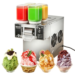 Popular Design Snowflake Shaved <b>Ice</b> Snow <b>Maker</b> <b>Machine</b> Bingsu <b>Machine</b> 120kg/24h Snow Shaving Snowflake Motor Provided Commercial - Product Image 1