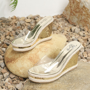 Nouvelles pantoufles transparentes à talon incliné 2023 avec talon en métal sexy de haute qualité pour femmes - Product Image 6