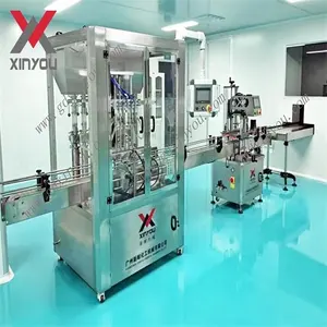 XY-B Automatique Bouteille Remplissage Étanchéité Machine à Étiquettes Produit Ligne De Bouteille D'ampoule de Remplissage et de Cachetage De ligne