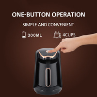 Machine à café turque, cafetière électrique avec boîtier en plastique, capacité de 3 à 5 tasses, cafetière électrique compacte