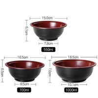 Bol à Bento en plastique micro-ondable pour soupe à emporter Ramen nouilles Sushi gâteau au chocolat Cookie Sandwich conteneurs