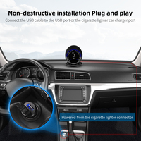 Speedometer mobil Digital, Speedometer LED Digital HD cerdas baru, tampilan jam Universal multifungsi GPS mobil