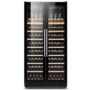 500L Glastür Wein kühler Kommerzielle vertikale Getränke vitrine
