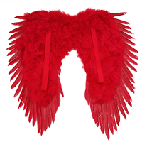 HS gros décor réel or bleu rouge noir grand long grand adulte ailes de plumes d'ange blanc d'oie pour la fête d'approvisionnement festif