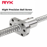Vis à billes de haute précision de 16 mm de diamètre, vis mère à pas de 5 mm avec écrou à billes métallique pour machine CNC