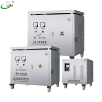 Transformateur d'isolement triphasé à cuivre pur de type sec, élévateur/abaisseur de tension 15KVA 30KVA 60KVA, haute efficacité, 50/60Hz, entrée 360-400V