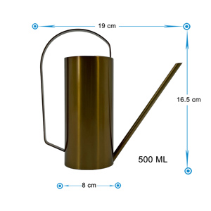 Arroseur de jardin moderne en acier inoxydable pour bain de nénuphar Pot de plantes noir à arrosage automatique pour plante de jardin d'école intérieure - Product Image 3
