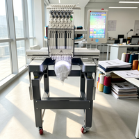 Machine à broder automatique avancée à plusieurs aiguilles et à tête unique pour t-shirts, casquettes et vêtements