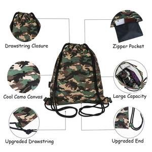 Wholesale Custom Logo Foldable Polyester <b>Drawstring</b> <b>Backpack</b> Sports Gym Sack Bag for Travel for Sports Gym Use Manufactured - Product Image 4