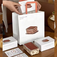 Fournisseur d'usine emballage imprimé personnalisé rectangle boîtes à gâteau personnalisées emballage de cupcake, boîte d'emballage de gâteau boulangerie