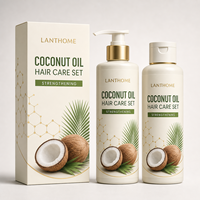 Kit de Soins Capillaires Nourrissants Qualité Salon, Formule Quotidienne Fortifiante à l'Huile de Coco, Personnalisable avec Logo, Prêt à Offrir en Gros