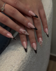 Uñas Postizas con Diseño de Almendras y Textura de Cocodrilo, Hechas a Mano, Reutilizables - Product Image 5