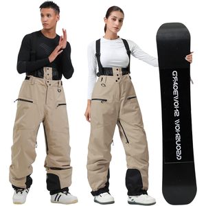 Pantalons de snowboard personnalisés pour hommes et femmes, salopettes de ski amples, imperméables 15K, isolées, unisexes, pour adultes - Product Image 2