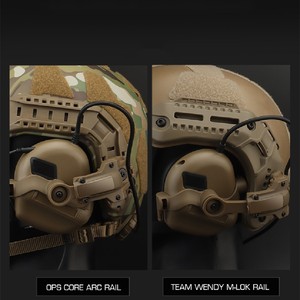 Tactische helm ARC railadapter voor headset, 360 graden draaibare aluminiumlegering snel los te maken gehoorbeschermingsbevestiging voor helm - Product Image 4
