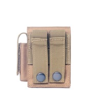 Pochette tactique pour cigarettes Pochettes pour piles Molle Sac de rangement compact pour briquet EDC Sac de taille