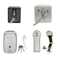 Sélecteur de clé en acier au design moderne avec installation à vis durable pour moteur de volet roulant extérieur, serrures de moteur central