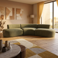 Großhandel Ein-/Zwei-/Dreisitzer Chenille Getuftetes Komprimiertes Sofa aus China Modernes Design für Apartments und Hotels