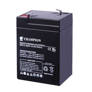 Свинцово-кислотные аккумуляторы ZHICHENG CHAMPION, 6 в, 4,5 Ач, перезаряжаемые элементы для противопожарной сигнализации - Product Image 1