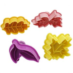 4 pièces en Plastique de Biscuit de type Poussoir <span class=keywords><strong>Emporte</strong></span>-pièce Fruits De Noël DIY Fondant <span class=keywords><strong>Poterie</strong></span> Moule Gâteau Décoration Outils - Product Image 2