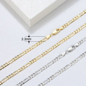 Dây chuyền bạc Mylove 925 Sterling <span class=keywords><strong>Silver</strong></span>, khóa cài 3.3MM 5MM, kiểu <span class=keywords><strong>Figaro</strong></span> dành cho nam nữ, chiều dài 16 18 20 <span class=keywords><strong>22</strong></span> 24 <span class=keywords><strong>inch</strong></span> - Product Image 4