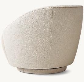 NOUVEAU Fauteuil de salon Japandi en tissu de haute qualité, fauteuil <span class=keywords><strong>blanc</strong></span> Lecco pour salon - Product Image 4