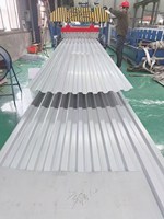 Wellblech aus Verzinktem Eisen für Lagerdächer, Fabrikwandverkleidungen und Vorgefertigte Häuser als Baumaterial