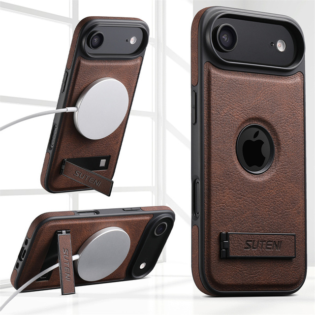 Customized Premium Elegant Blank Leather Phone case for iphone samsung Magnetic Phone case for iphone 17 Series Pro Max