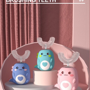 Brosse à dents électrique sonique en silicone en forme de U personnalisée pour enfants, brosse à dents automatique pour enfants - Product Image 5