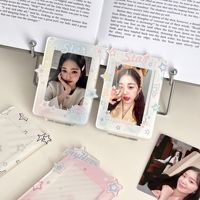 Support de Bureau Double Face Transparent pour Photos, Présentoir en Plastique Personnage de Film/TV pour Collection de Fans, Souvenir