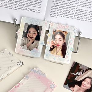 Espositore da Tavolo Bifacciale Trasparente per Foto, <span class=keywords><strong>Porta</strong></span> Immagini in Plastica, Personaggi <span class=keywords><strong>TV</strong></span> e Cinema per Collezioni e Souvenir dei Fan - Product Image 4