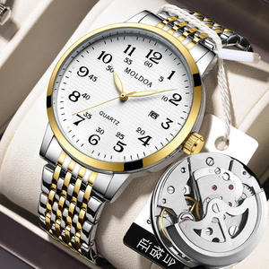 Reloj Mecánico Automático para Hombre, Popular, de Acero Inoxidable, 36 mm, Resistente al Agua 30 bar, Movimiento de Cuarzo, Cristal, Estilo Ejecutivo - Product Image 6