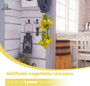 ผลไม้เทียมโฟมมะนาวจำลองเหมือนจริงสำหรับบ้านห้องครัวปาร์ตี้ผับตกแต่งตู้เครื่องประดับ - Product Image 6